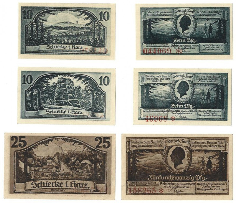 Banknoten, Deutschland / Germany, Lots und Sammlungen. Notgeld Schierke i. Harz....