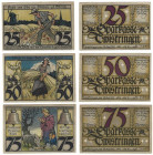 Banknoten, Deutschland / Germany, Lots und Sammlungen. Twistringen 25, 50, 75 Pfennig 1921. Lot von 3 Banknoten. Notgeld. Kassenfrisch