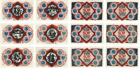 Banknoten, Deutschland / Germany, Lots und Sammlungen. Bielefeld. 6 x 50 Pfennig 1921 Notgeld. Lot von 6 Banknoten. Kassenfrisch