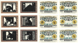 Banknoten, Deutschland / Germany, Lots und Sammlungen. Notgeld Rossla. 6 x 50 Pfennig 1921. Lot von 6 Banknoten. Kassenfrisch