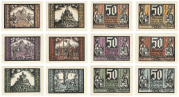 Banknoten, Deutschland / Germany, Lots und Sammlungen. Notgeld Schalkau. 6 x 50 Pfennig 1921. Lot von 6 Banknoten. Kassenfrisch