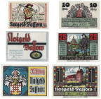 Banknoten, Deutschland / Germany, Lots und Sammlungen. Notgeld Dassow. 10, 25, 50 Pfennig 1922. Lot von 3 Banknoten. Kassenfrisch