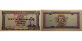 Banknoten, Mosambik / Mozambique. 500 Escudos 1967. P.110. I