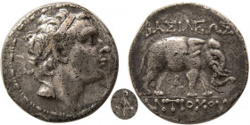SELEUKID KINGS, Antiochos III. AR Tetradrachm. Nisibis mint. Very Rare.