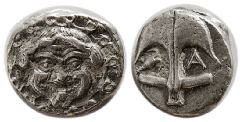 THRACE, Apollonia Pontika. Mid-late 4th century BC. AR Drachm (3.37 gm; 13 mm). ...