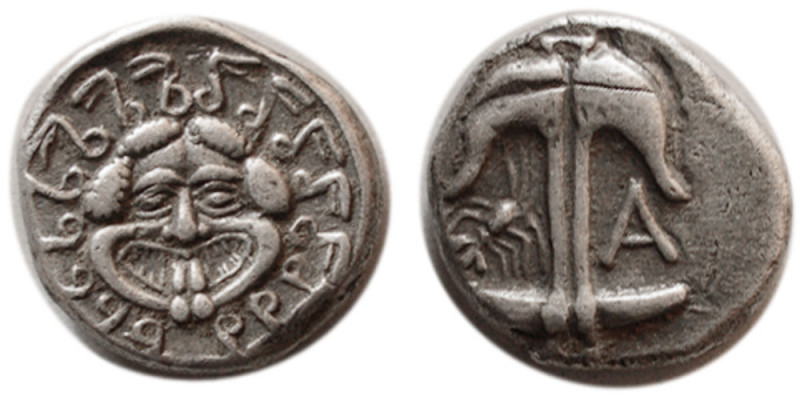 THRACE, Apollonia Pontika. Mid-late 4th century BC. AR Drachm (3.18 gm; 15 mm). ...