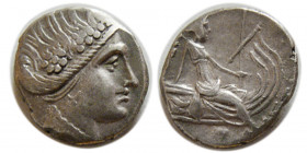 EUBOIA, Histiaia. 3rd-2nd centuries BC. AR Tetrobol