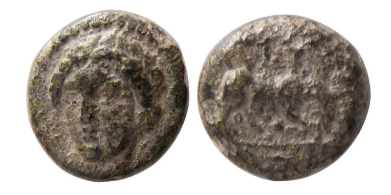 IONIA, Miletos. Circa 260-220 BC. Æ (0.52 gm; 6 mm). Laureate, three-quarter fac...
