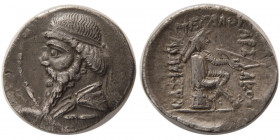 KINGS of PARTHIA. Mithradates I. Ca. 164-132 BC. AR Drachm.