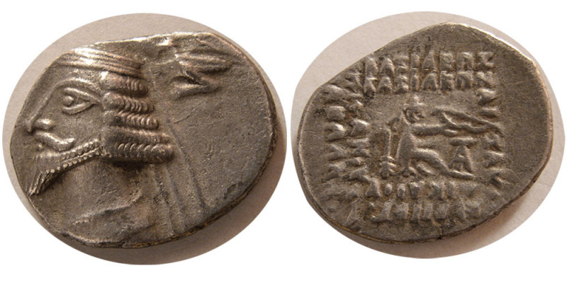 KINGS of PARTHIA. Phraates IV. 38/7-2 BC. AR Drachm (3.46 gm; 21 mm). Ekbatana m...