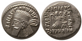 KINGS of PARTHIA. Vonones I. 8-12 AD. AR Drachm. Rare.