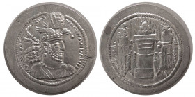 SASANIAN KINGS. Hormizd II (303-309 AD). AR Drachm. Rare.