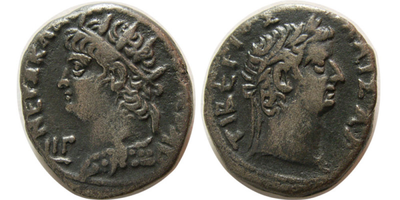 EGYPT, Alexandria. Nero. 54-68 AD. Billon Tetradrachm (12.55 gm; 23 mm). Radiate...