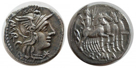ROMAN REPUBLIC. M. Vargunteius. 130 BC. AR Denarius
