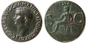 ROMAN EMPIRE. Caligula. 37-41 AD. Æ As.