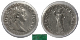 ROMAN EMPIRE. Domitian. AD. 81-96. AR Denarius. ICG-EF40.