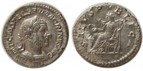 ROMAN EMPIRE. Macrinus. 217-218 AD. AR Denarius