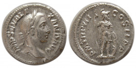 ROMAN EMPIRE. Severus Alexander. 222-235 AD. AR Denarius