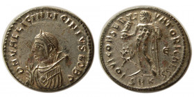 ROMAN EMPIRE. Licinus II. 317-324 AD. Æ Silvered Follis. Rare.