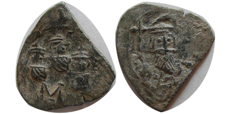BYZANTINE EMPIRE. Constans II. 614-668 AD. Æ Follis (3.00 gm; 22 mm). Constans f...
