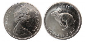 CANADA; Elizabeth II, Regina. 1967. 5 Cents