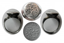 ISLAMIC, Timurids. Ca. 16th-17th. Century AD. Silver Seal Ring.
