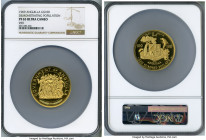British Territory 8-Piece Certified gold & silver Proof Set 1969 Ultra Cameo NGC, 1) "St. Mary's Church" 1/2 Dollar - PR64, KM15 2) "Seahorse & Lobste...