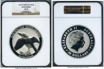 Elizabeth II silver "Kookaburra" 30 Dollars (Kilo) 2011-P MS68 NGC, Perth mint, KM-Unl. 

HID09801242017

© 2022 Heritage Auctions | All Rights Reserv...
