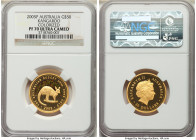 Elizabeth II gold Colorized Proof "Kangaroo" 50 Dollars (1/2 oz) 2005-P PR70 Ultra Cameo NGC, Perth mint, KM913. Mintage: 500. AGW 0.4979 oz. 

HID098...
