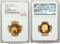 Elizabeth II gold Colorized Proof "Sydney Olympics - Torch" 100 Dollars 2000-P PR70 Ultra Cameo NGC, Perth mint, KM521. AGW 0.3212 oz. 

HID0980124201...