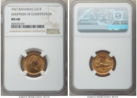 Elizabeth II gold "Adoption of Constitution" 10 Dollars 1967 MS68 NGC, KM11. AGW 0.1178 oz.

HID09801242017

© 2022 Heritage Auctions | All Rights Res...