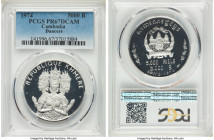 Republic 4-Piece Lot of Certified Proof Issues 1974 PCGS, 1) "Cambodian Dancers" 5000 Riels - PR67 Deep Cameo, KM61 2) "Temple of Angkor Wat" 5000 Rie...