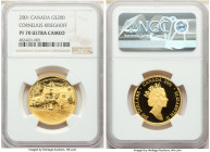 Elizabeth II gold Proof "Cornelius Krieghoff" 200 Dollars 2001 PR70 Ultra Cameo NGC, Royal Canadian mint, KM418. AGW 0.5049 oz.

HID09801242017

© 202...