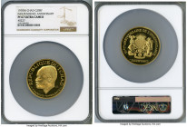 Republic gold Proof "Independence Anniversary" 20000 Francs ND (1970)-NI PR67 Ultra Cameo NGC, KM12. #0227. Only four examples certify finer in this "...
