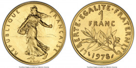Republic gold Specimen Piefort Franc 1978 SP68 PCGS, Paris mint, KM-P610. Mintage: 142. AGW approx. 0.70 oz.

HID09801242017

© 2022 Heritage Auctions...