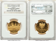 Federal Republic gold Proof "UNESCO Heritage Site - Lubeck" 100 Euros 2007-F PR68 Ultra Cameo NGC, Stuttgart mint, KM267. Sold with case of issue and ...
