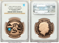 Elizabeth II gold Proof "Olympics - Countdown" 5 Pounds 2009 PR70 Ultra Cameo NGC, KM1121b. Countdown to Olympics "Swimmer" issue. AGW 1.1771 oz.

HID...