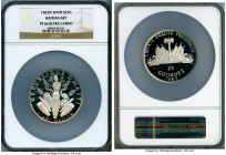 Republic 3-Piece Certified silver Proof Set 1967-IC Ultra Cameo NGC, 1) "Discovery of America" 5 Gourdes - PR65, KM64.1 2) "Toussaint Louverture" 10 G...
