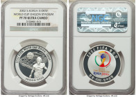 South Korea. Republic 6-Piece Certified gold & silver Colorized "FIFA World Cup" Proof Set 2002 Ultra Cameo NGC, 1) "Daejon Stadium" 10000 Won - PR70,...