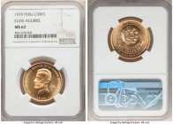 Republic gold "Elias Aguirre" 50000 Soles 1979-LM MS67 NGC, Lima mint, KM278. AGW 0.4970 oz.

HID09801242017

© 2022 Heritage Auctions | All Rights Re...