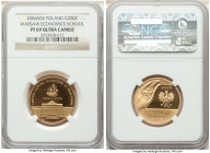 Republic gold Proof "Warsaw Economics School" 200 Zlotych 2006-MW PR69 Ultra Cameo NGC, Warsaw mint, KM-Unl. Mintage: 8,000. Sold with plastic case an...