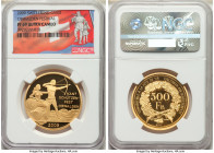 Confederation gold Proof "Obwalden Shooting Festival" 500 Francs 2009 PR69 Ultra Cameo NGC, KM-XS78, Häb-82a. Mintage: 175. AGW 0.6297 oz. 

HID098012...