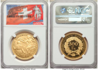 Confederation gold Proof "Wallis Shooting Festival" 500 Francs 2015 PR70 Ultra Cameo NGC, KM-X-Unl., Häb-94a. Mintage: 200. 

HID09801242017

© 2022 H...