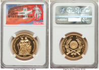 Confederation gold Proof "Winterthur Shooting Festival" 1000 Francs 1990-HF PR69 Ultra Cameo NGC, KM-XS35, Häb-40a. Mintage: 400. AGW 0.7523 oz. 

HID...