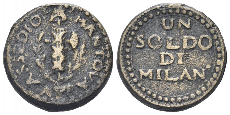 MANTOVA
Repubblica Cisalpina, Assedio Austro-Russo, 1799.
Soldo.
Æ gr. 15,04...