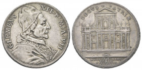 ROMA
Clemente XII (Lorenzo Corsini), 1730-1740. 
Mezza Piastra 1736 a. VII.
Ag gr. 14,60
Dr. CLEMENS - XII P M A VII. Busto a d., con camauro, moz...