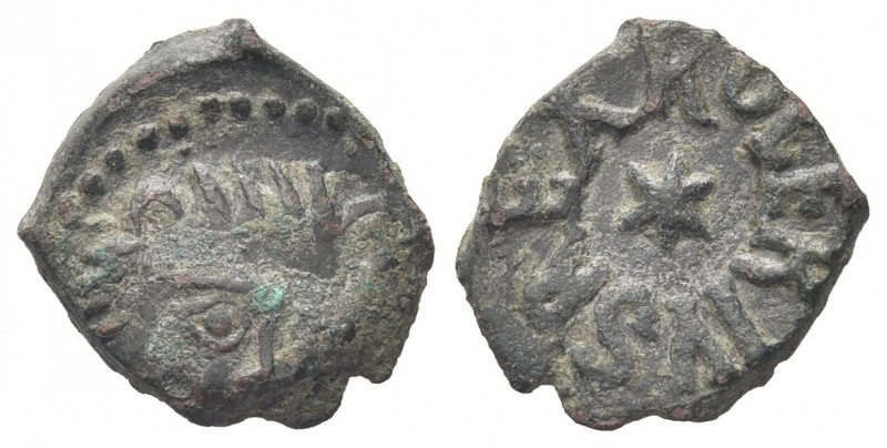 SALERNO
Ruggero II, Re di Sicilia, 1130-1154.
Frazione di Follaro.
Æ gr. 1,61...