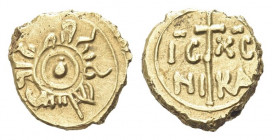 SICILIA
Enrico VI di Svevia, Imperatore e Re d’Italia e di Sicilia, 1191-1197.
Tarì.
Au gr. 1,50
Dr. Globetto entro doppio cerchio lineare; intorn...