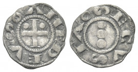SAVOIA ANTICHI
Amedeo III il Crociato, 1103-1148. 
Denaro Secusino zecca di Susa.
Ag gr. 0,75
Dr. AMEDEVS. Croce patente con bisanti nel primo e s...