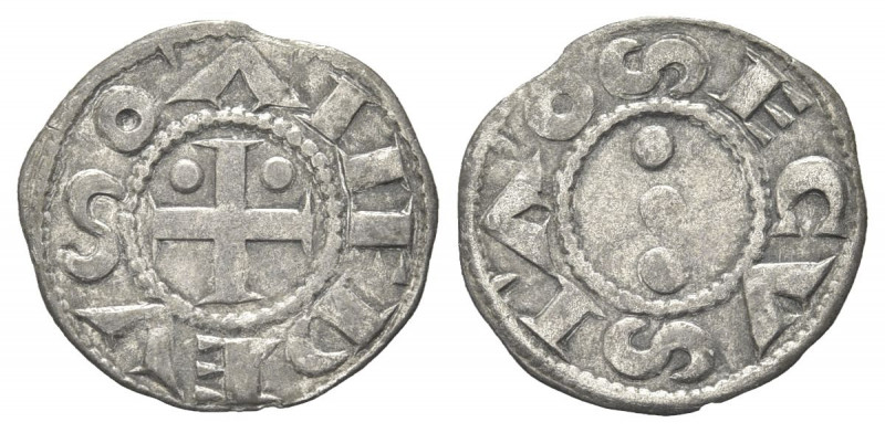 SAVOIA ANTICHI
Amedeo III il Crociato, 1103-1148. 
Denaro Secusino zecca di Su...
